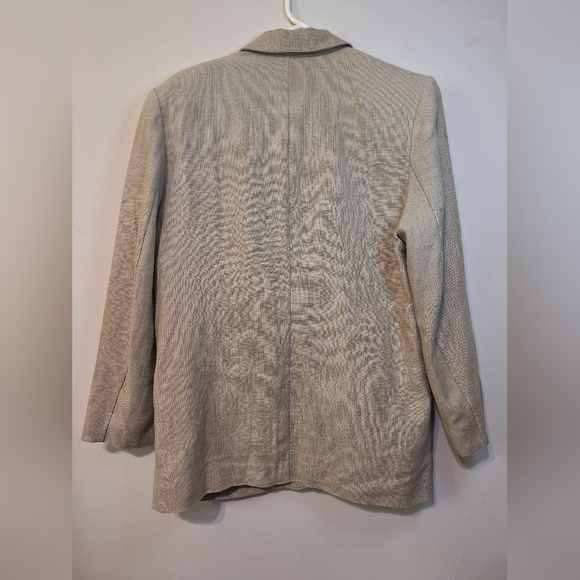 Vintage 70s Notables by Eatons 100% oversized Ramie Blazer Jacket - Picture 8 of 10